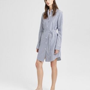 Theory Striped Shirt Dress - Missing Belt